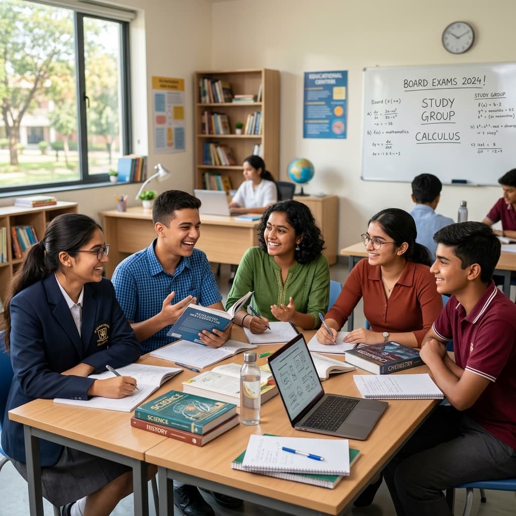 Students learning together at Guruu Coaching Classes